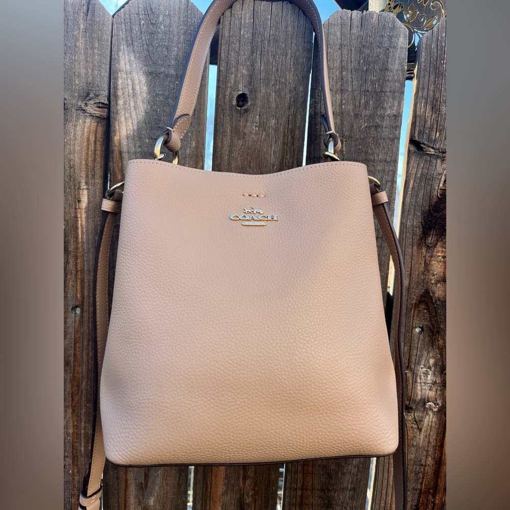 Coach Leather Bucket Bag
